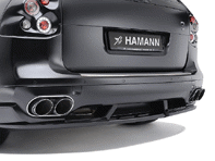 Panneau d'extrémité de tablier arrière avec diffuseur intégré Hamann pour Cayenne MKII