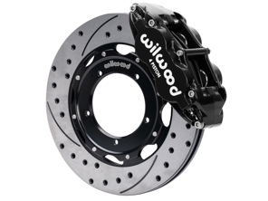 Front brake superlite caliper and rotor kit with vented, drilled and slotted discs. Porsche 911 1969-89 Wilwood - 477405083D, 477405083A, 91135104120, 90135104116, 91135190700, 91135190800, 90135197510, 90135197610, 91135193500, 91135193600 - 140-16947-D, 140-16947-DR, 140-16947-DY