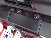 Rennline radio block-off plate. Porsche 911 85>>/964/993 - 9115524630270B, 91155246302 - I21