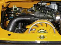 Rennline RS Carbon Fiber heater duct. Porsche 964/993 - 96421134101, 99321134103, 96421134101 - M09, M09 NO PLATE