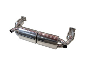 Exhaust muffler / silencer sports system DesignTek for Porsche 997 Turbo - 99711102680, 99711300980, 997113009BX, 99711301080, 997113010BX