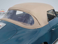 Cabriolet-Verdeck mit klarer Heckscheibe. Porsche 356 mit beigem Dachhimmel - 64456108201101, 64456108201102, 64456108201103, 64456108201107, 64456108201301, 64456108201111, 64456108201112, 64456108201113, 64456108201117, 64456108201311