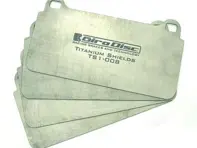 Titanium Brake pad heat shields. Front Porsche 991, 992 , GT4 - TS-1741-4