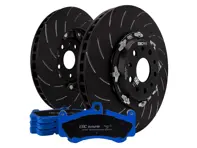 EBC Racing Zweiteiliges schwimmend gelagertes Bremsscheiben- und Bluestuff-Belag-Kit. Porsche 991 GT3 - P2DK046B, 99135240780, 99135240880, 99135294883, 99135140581, 99135140681, 99135194784, 99135140682 - DP52206NDX, DP52207NDX, SG2F013, SG2F019