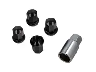 Antivols de roue avec clé, aluminium finition noire. Porsche 911 / 964 / 993 / 944 / 968 / 928 / 924 - 9210110S, 99336105700