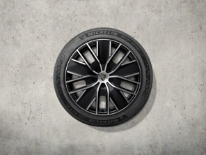 21 英寸 Macan 设计夏季车轮和轮胎套件，高光黑色。保时捷 Macan-e - 95C044660D