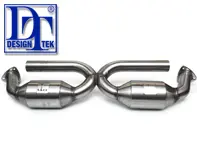 Uitlaatkatalysator bypass X-Pipes DesignTek voor Porsche 996 - 99611302154, 99611302157, 99611302156, 99611302254, 99611302257, 99611302256, 99611302152, 99611302155, 99611302159, 99611302252, 99611302255, 99611302259, 99611302258, 99611302260, 99611302158, 99611302160