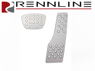 Rennline Aluminium 2 Piece Pedal Set Perforated. Porsche 911/912/930/964/993 TIPTRONIC - P44.22, P4422