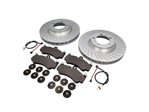 Pack Plaquettes de frein et Disques de frein AVANT Porsche 997 Turbo Zimmermann - 99635194802, 99735140501, 99735140601, 99761267701, 99635208602