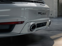 Sorties d'échappement en argent du système d'échappement sport. Porsche 992 Turbo / Turbo S - 992044231