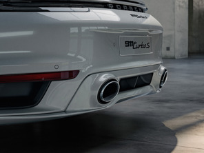 Sorties d'échappement en argent du système d'échappement sport. Porsche 992 Turbo / Turbo S - 992044231