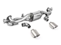 Milltek 运动型排气管，GPF 后置，钛合金装饰。保时捷 718 Cayman GT4 / Boxster GTS 4.0L - 982251053F, 982251053H, 982251053K, 982251053E - SSXPO167