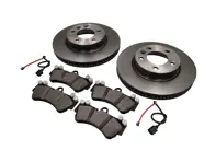 Plaquettes de frein avant et ensemble de disques de frein. Porsche Cayenne 955 V6 - 95535140140, 95535140141, 95535140240, 95535140241, 95535193908, 95535193907, 95535140141BRE, 95535140241BRE, 95535193908BRE, 95561236502