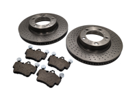 FRONT Brake pads and brake disc. Package Porsche 997 C2/ C4