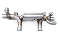 Sports exhaust rear silencer with valves Porsche 991.2 - P0.009.C01, 9P1254400, 9P1254400X, 9P1254450, 9P1254450X, 9P1254450A, 9P1254450AX, 9P1254400A, 9P1254400AX