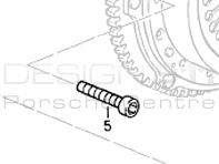 Clutch Bolt Porsche 928 S4 / GT / GTS - 90006728402, 90006743001