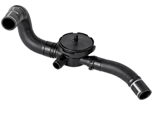 Coolant Hose With Vacuum Valve. Porsche 958 Cayenne 3.0L Hybrid 2010-14 - 95810637402