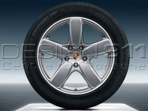 Cerchi e pneumatici in lega da 21' Cayenne Sport Classic GT argento metallizzato originali Porsche - 95804460276