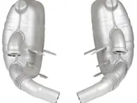 Exhaust muffler / silencer REAR OE style with TÜV/EEC approval. Porsche 996 - 99611112155, 99611112156, 99611112157, 99611113154, 99611113157, 99611113168, 99611112255, 99611112256, 99611112257, 99611113254, 99611113257, 99611113268 - 1620609570, 1620609580, 96.335S-1, 96.335S-2