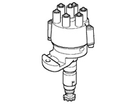 Distributor. Porsche 993 Turbo - 993602016X, 99360201600, 99360201601, 0986237613, 0237503010