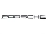 PORSCHE - Schwarze Heckdeckelplakette. Porsche 991 / 981 Boxster / 981C Cayman - 99155923590