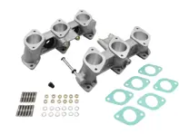 Set collettore di aspirazione PMO 40x36mm per carburatori da 40mm. Testate cilindri CIS Porsche 911 da 2,7 litri / 3,0 litri a porta piccola - PM-O906-0