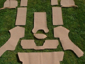 内饰地毯套装。保时捷 356 1948-66