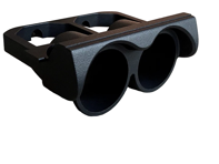 Supporto ausiliario per doppio indicatore sul cruscotto da 52 mm. Porsche 911