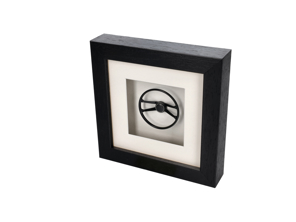 Steering wheel 911 '67 Hockey Puck Porsche Art- Box framed 1:8 scale - 90134780300