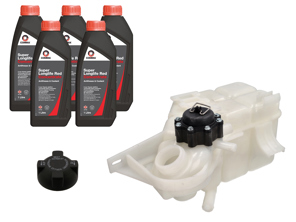 发动机冷却液膨胀水箱套件。适用于保时捷 996（1997-2000 年款）。 - 99610614753, 99610614754, 99610614755, 99610614756