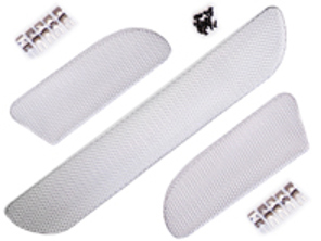 Rennline Front bumper wire mesh grill kit Black. Porsche 987 Cayman - E1002