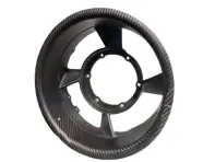Alloggiamento ventola alternatore 250 mm, fibra di carbonio. Porsche 911/930 1984-89 - 93010600610, 93010600607, 93010600606, 9301061022R, 93010600611