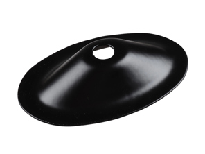 Schouderbevestiging cup veiligheidsgordel (zonder plaat), Achter, Zwart gelakt. Porsche 911/912 65-67 - 90150101899 - 1684001100, 590971-99