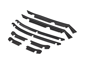 Gummidichtungssatz. Porsche 911 1974-89 STD-Karosserie - PCG50339422, 90150339422, 91150318500, 91150318600, 91150332500, 91150332600