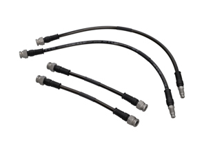 Mangueras de freno de acero inoxidable trenzado (juego de 4) Delanteras y traseras Porsche 944 / 924S - 477611071B, 944611071F