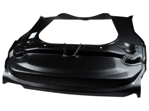 Front floor section with suspension mounts and tow hook. Porsche 911 01/1963-07/1973 - 1683101700, 90150158021, 90150158020, 91150158001, 91150195500, 91150195500GRV - 1683101700