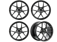 Titan 7 Forged T-S5 geteilter 5-Speichen-Leichtmetallradsatz mit Centrelock, maschinenschwarz, 20 Zoll, Porsche 991 GT3 - TS502090052CLMB, TS502012045CLMB