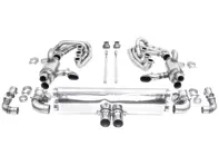Sistema di scarico sportivo CARGRAPHIC GT Backdate con collettore ID42 GT, con riscaldamento, look GT3. Porsche 964 Carrera 2/4/RS - 96411104504, 96411104605, 96411104502, 96421103905, 96421103932, 96421104004