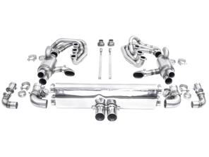 CARGRAPHIC GT Sport Exhaust System Backdate With ID42 GT Manifold Set, With Heating, GT3 Look. Porsche 964 Carrera 2/4/RS - 96411104504, 96411104605, 96411104502, 96421103905, 96421103932, 96421104004