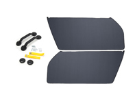 Kit de panneau de porte RS, avec sangles de traction JAUNES. Porsche 911/930/964/993 - 96455503X00, 964555830YW, 964555251008YR