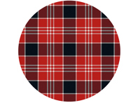 SOLM (1970) polyviscose tartan fabric, inspiration: Porsche 917 Le Mans winner 1970