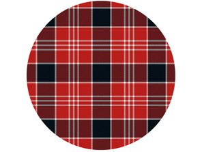 SOLM (1970) polyviscose tartan fabric, inspiration: Porsche 917 Le Mans winner 1970