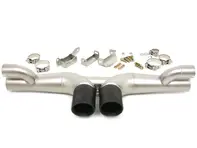 Auspuffendschalldämpfer mit schwarz verchromten Endrohren Porsche 991 GT3 - DesignTek - 99711102799, 99711102790, 99711102792 - GT3, R