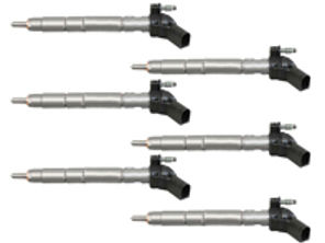 Hochdruckeinspritzventil 6er SET. Porsche 958 Cayenne Diesel 3.0L 2012>> - 95811012811, 95811012810, 0870218, 0445117021