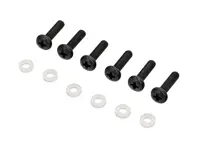 Juego de tornillos y arandelas de luz trasera en NEGRO. Porsche 911 70-89 / 959 - PCG63191101