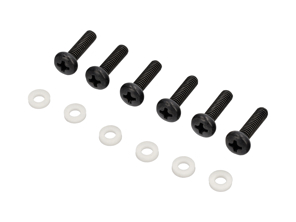 Achterlichtschroef en sluitring set in ZWART. Porsche 911 70-89 / 959 - PCG63191101