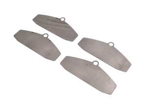 钛合金刹车片隔热板尺寸：E2707（OE 零件编号 99635194800） - 23414, 07.B314.17, 07B31417, 99635194800 - E2707, T1857