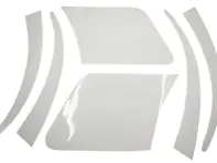 Steinschlagschutz, transparentes Set. Porsche 944 Lackschutzfolie - 94455932100, 94455932200, 94455932300, 94455932400, 94455932500, 94455932600, 944559321003YK, 944559322003YK, 944559323003YK, 944559324003YK, 944559325003YK, 944559326003YK