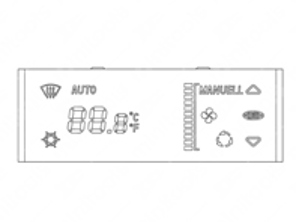 LCD display replacement for Porsche 996 / Boxster 986  ACC module - 996653101, 996653101CXEFR, 996653101IXEFR, 996653101JXFFA