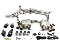 Impianto di scarico sportivo, con terminali di scarico neri. Porsche 95B.2 Macan S - 95B044211, 95B044211A